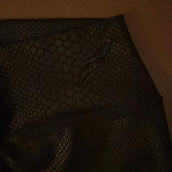 Last Chance! Flag Nor Fail python set. Shorts and high neck bra - Picture 2 of 6